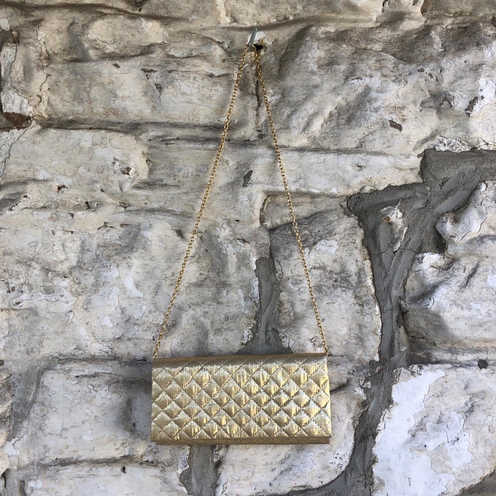 Gold Vintage Italian Clutch